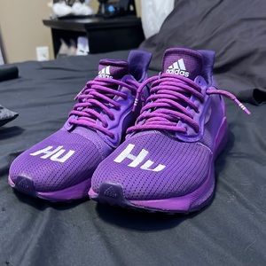 Adidas Human Races: Purple Mens Athletic Shoes
